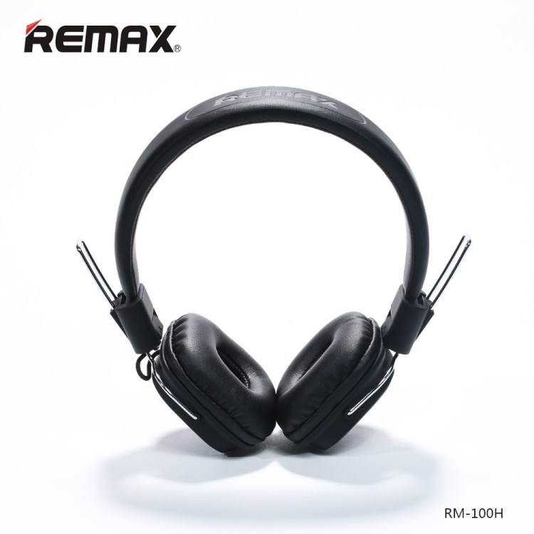 Remax 100H頭戴HIFI耳機(jī)兼容ios系統(tǒng)和安卓系統(tǒng) 線控耳機(jī)帶麥克風(fēng)