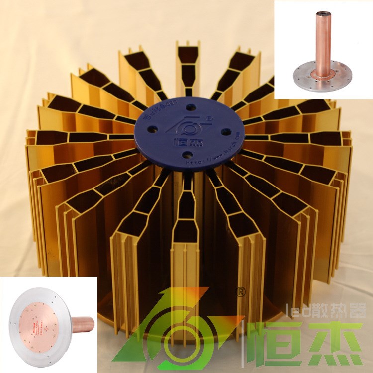 80W ZR LED工礦燈散熱器 納米涂層熱輻射 銅相變熱柱 老款