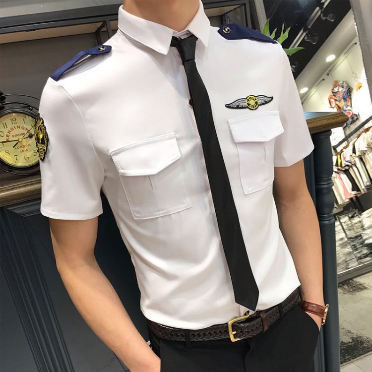 一件代發(fā) 2018KTV酒吧男女班服團隊制服短袖襯衫