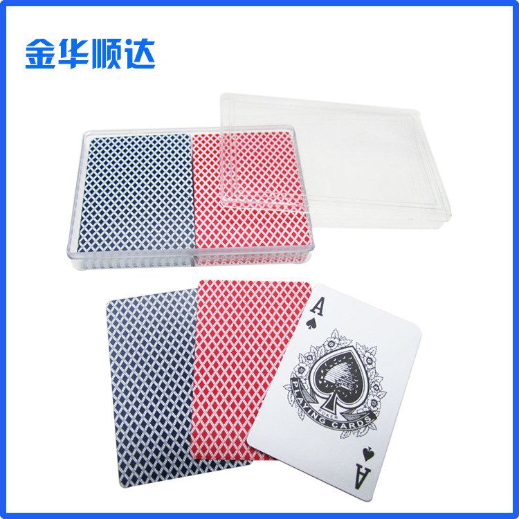 廠家訂做創意PVC撲克牌 28絲全新料蜜蜂牌 雙副橋牌塑料撲克牌