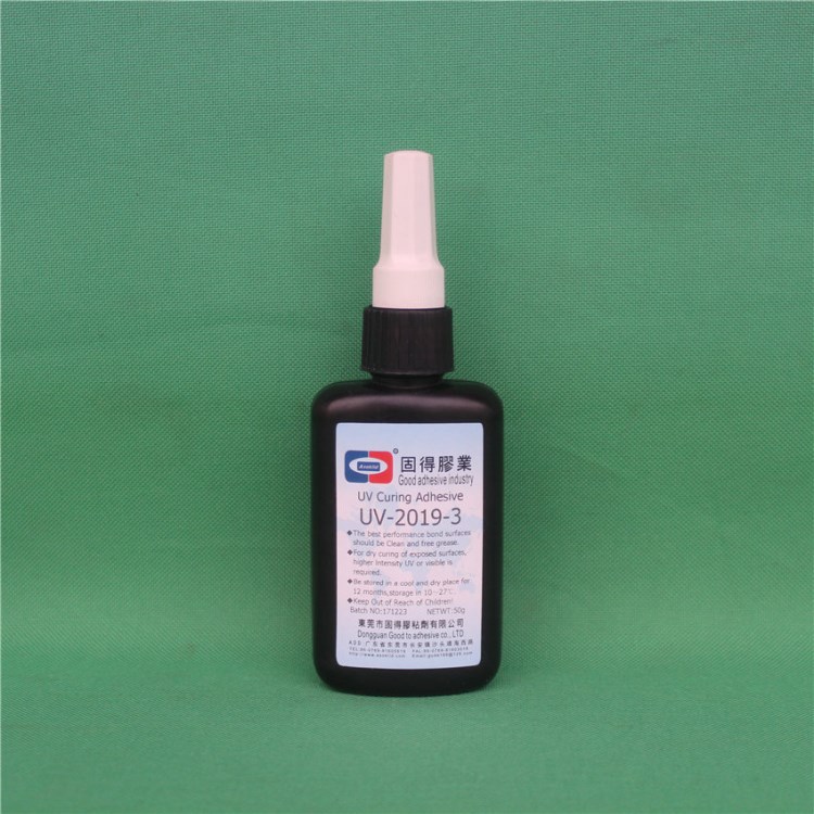 供應(yīng)UV-2019-3LED燈飾PC、PMMA透鏡粘接UV膠 無(wú)影膠 紫外線(xiàn)膠水