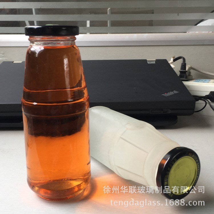 玻璃瓶廠家供應(yīng)玻璃飲料瓶金銀花露瓶370ML蘋果醋瓶子午時耐高溫