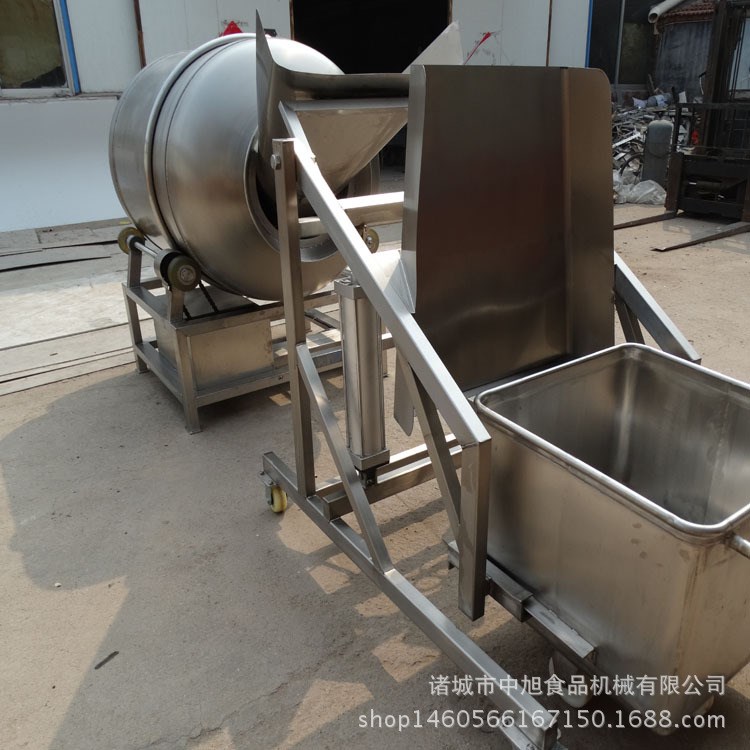 河北邢臺滾筒式拌料機 紅燒雞脖拌料機 攪拌各種悠閑食品的設(shè)備