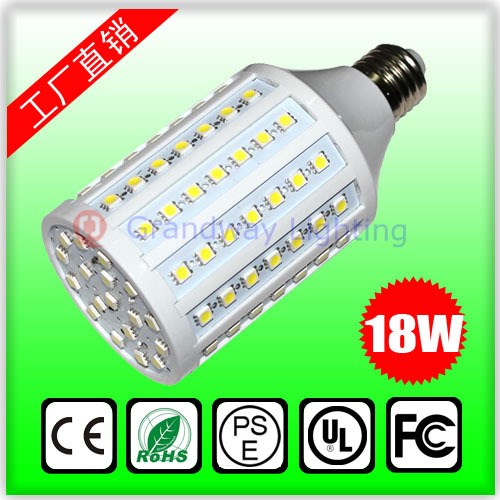 批發(fā)LED20W102珠LED玉米燈SMD5050正白暖白超高亮玉米燈