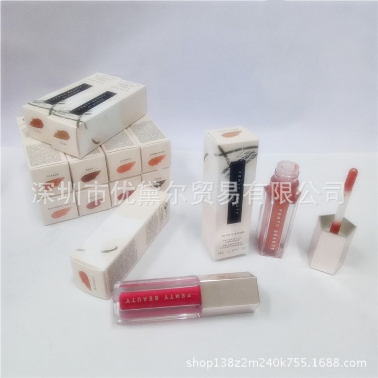 現(xiàn)貨蕾哈娜Fenty Beauty 12色唇彩唇釉口紅圣誕版啞光迷霧豆沙色