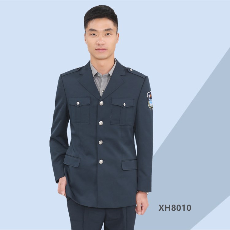 新款定制LOGO批发酒店 物业 保安制服套装工作服保安服