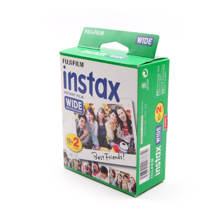 五寸寬屏20張每盒相紙一次成像拍立得5寸相片膠片 instax wide200