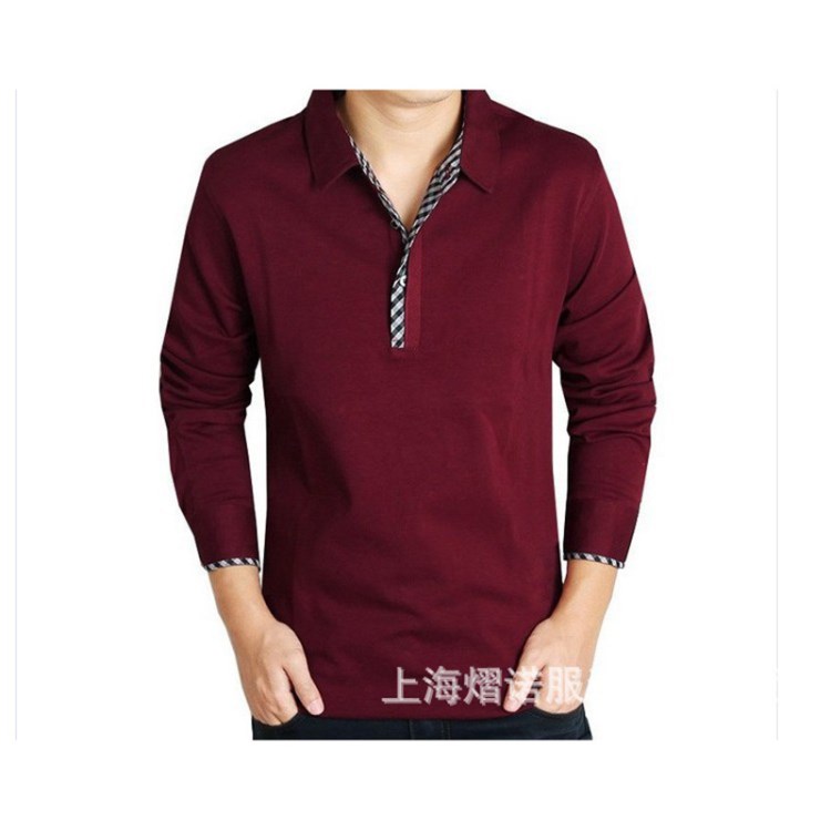 【定制】棉翻領(lǐng)polo衫 長(zhǎng)袖工作服 文化廣告衫 T恤衫