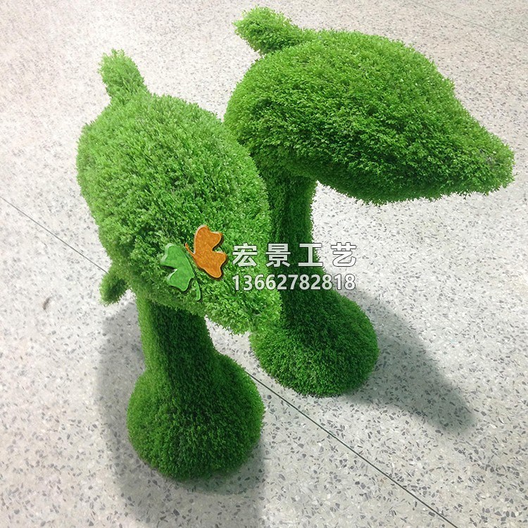 海豚 仿真海豚 小型假海豚 綠色仿真動物 植物雕塑觀賞擺件定做