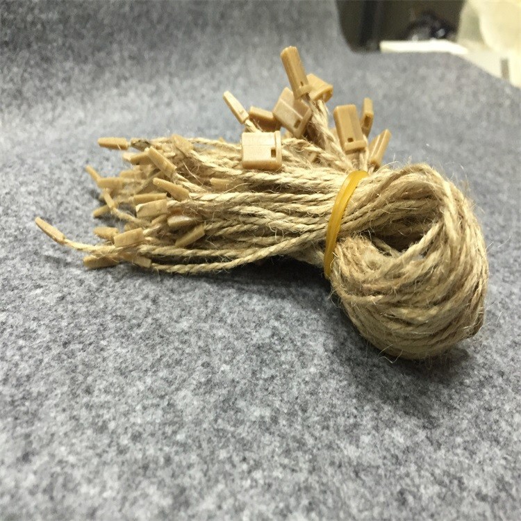 【友盛】现货牛皮纸吊牌专用麻绳服装辅料吊粒DIY手工吊牌麻绳