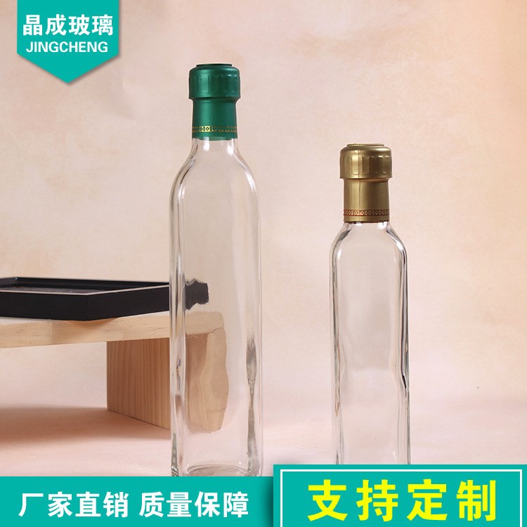 方形圓形250ml500ml墨綠橄欖油瓶玻璃茶色棕色山茶油瓶調(diào)味瓶批發(fā)