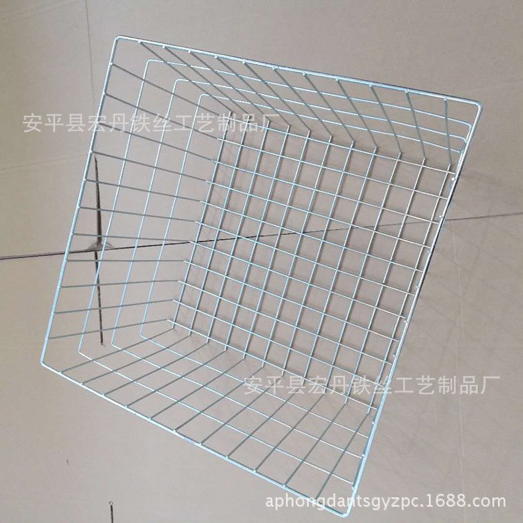 加工定做鐵絲網(wǎng)格鍍鋅網(wǎng)筐置物焊接收納筐工業(yè)配件網(wǎng)籃鍍鋅儲(chǔ)物筐