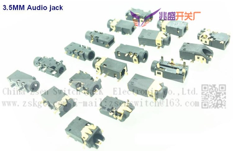 沉板四節(jié)耳機(jī)插座,貼片3.5音頻耳機(jī)插孔,超薄聲頻耳機(jī)母座沉板型