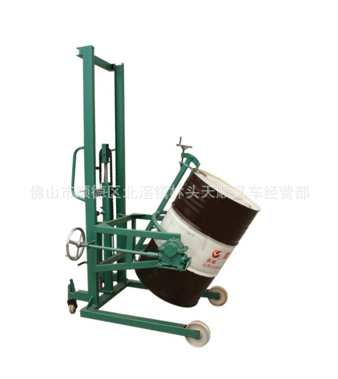 直銷(xiāo)手動(dòng)可傾式油桶車(chē) 手動(dòng)搬運(yùn)叉 電動(dòng)升高車(chē) 平臺(tái)