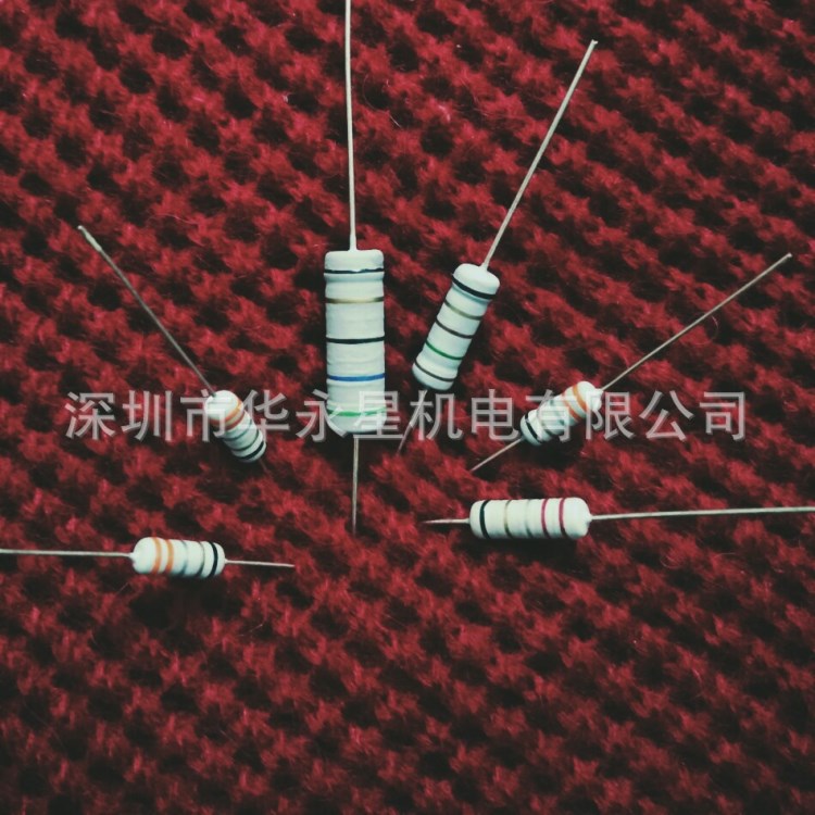 廠家直銷高品質(zhì)銅線編帶（色環(huán)電阻）NKNP無感線繞電阻器2W  1 R