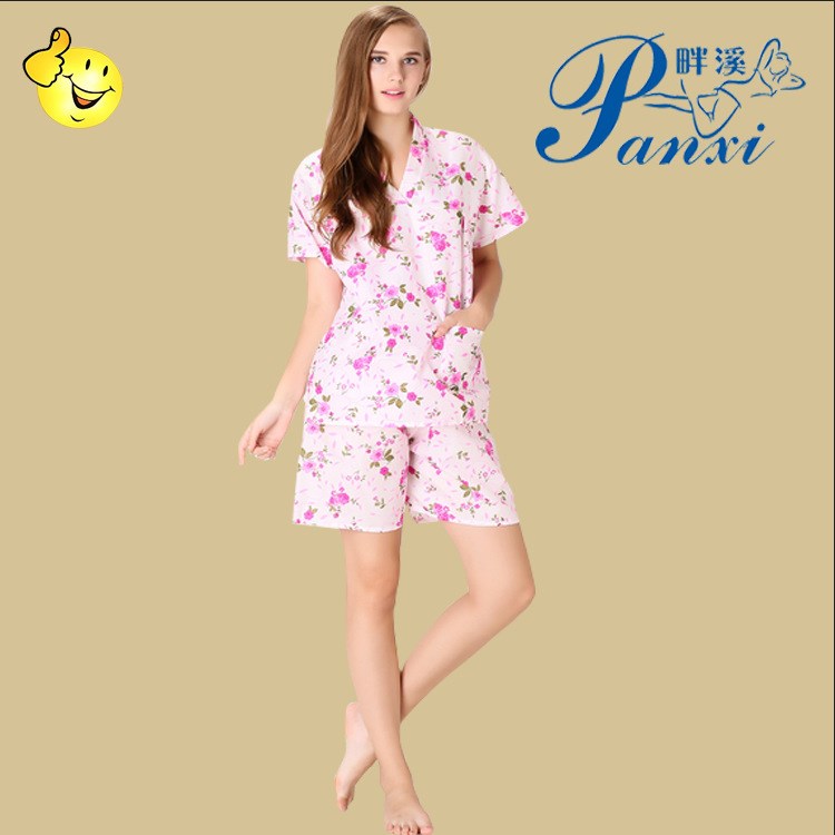 畔溪 批發(fā)一次性加厚女裝浴服 一次性汗蒸服足療按摩服碎花桑拿服