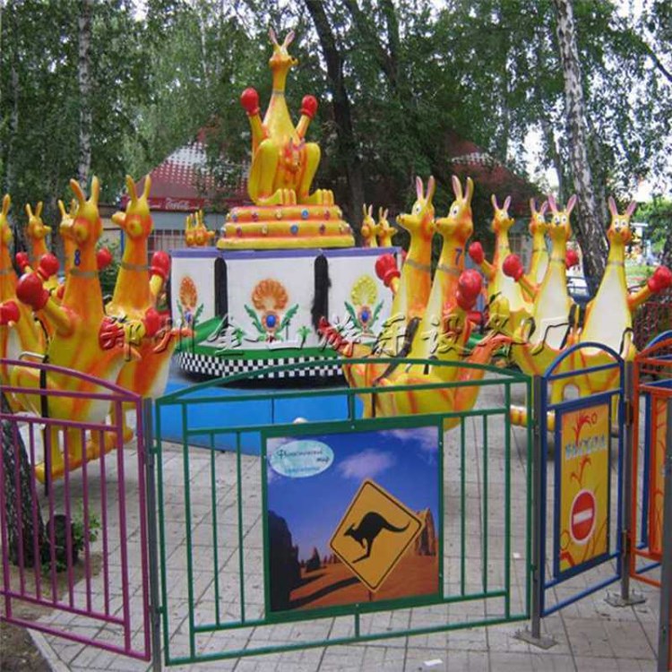 歡樂袋鼠跳游樂設(shè)備 兒童袋鼠跳彈跳機(jī)12座 戶外大型游樂設(shè)備圖片