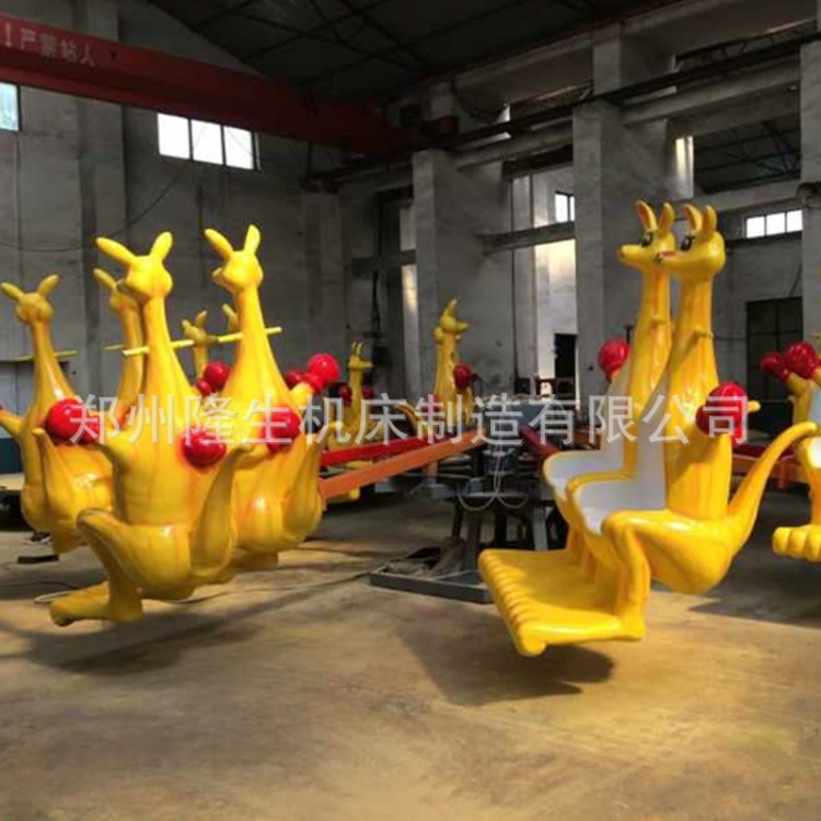 可愛萌物小型彈跳機　鄭州隆生12/16座歡樂袋鼠跳