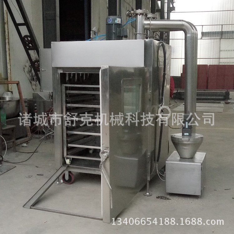 供應(yīng)小型熏肉煙熏爐50型 烤豬頭肉豬蹄子熏色設(shè)備上色快 實(shí)力廠家