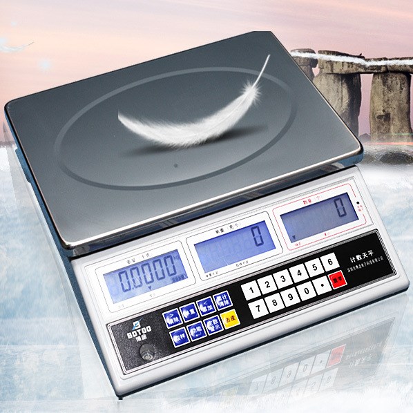  博途電子臺秤 電子計數秤3kg/0.1g工業計重秤30kg/1g電子秤