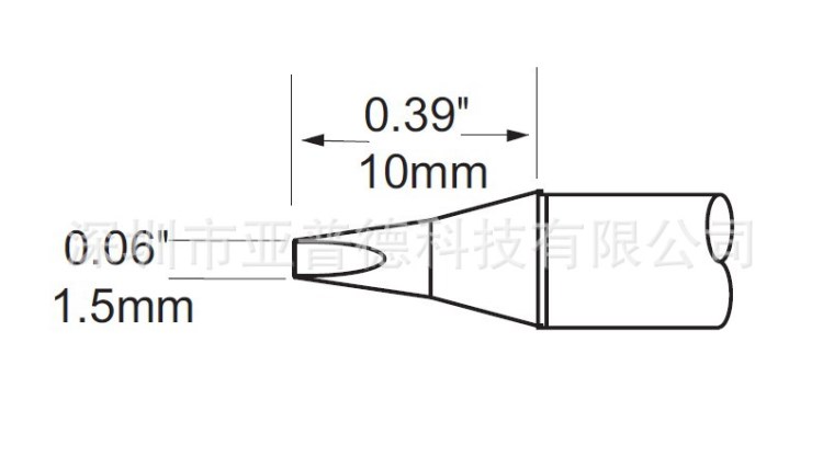 Metcal SFP-CH15/STP-CH15/SCP-CH15返修烙鐵頭 鑿型