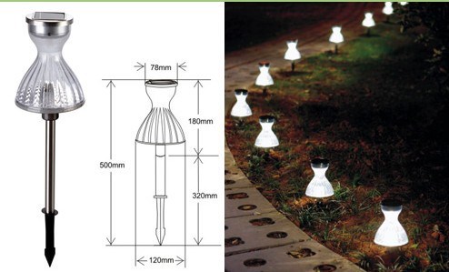 solar garden light,太陽能花園燈、七彩塑料LED太陽能燈