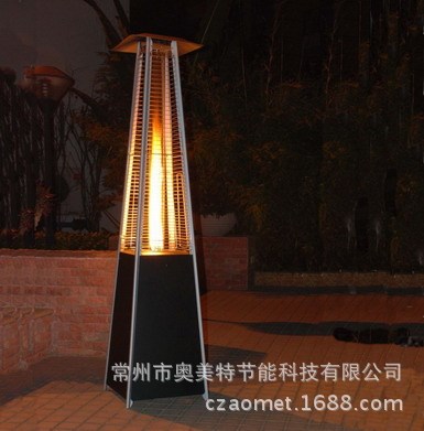 戶外燃?xì)馊∨癄t塔形四邊形取暖器爐玻璃管取暖爐gas patio heater