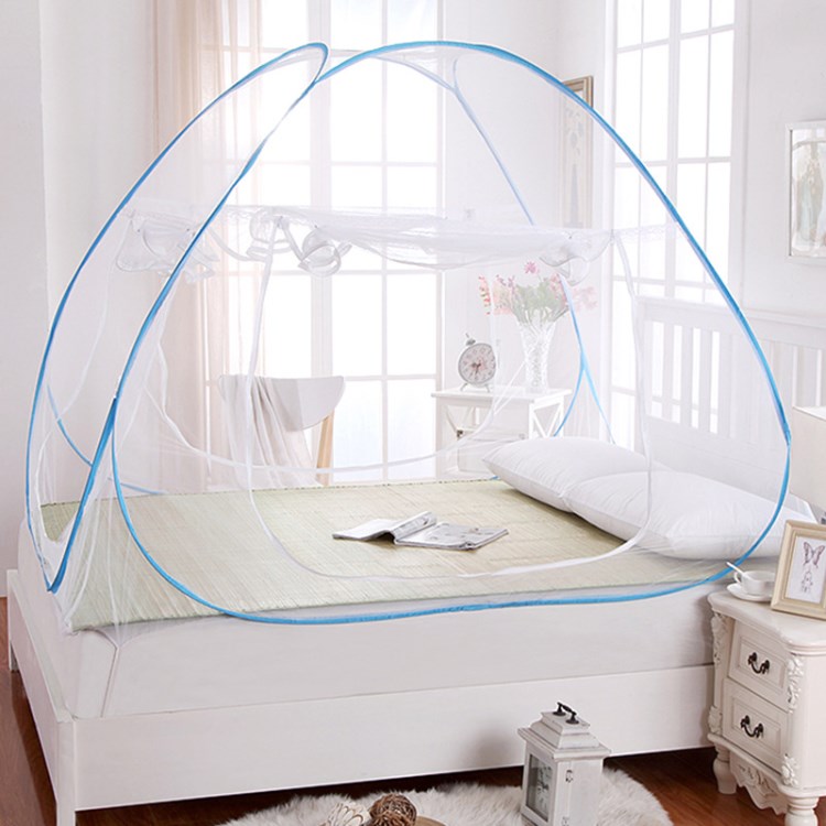 蒙古包蚊帐免安装1/1.2/1.5/1.8m床家用双门加密学生蚊帐批发