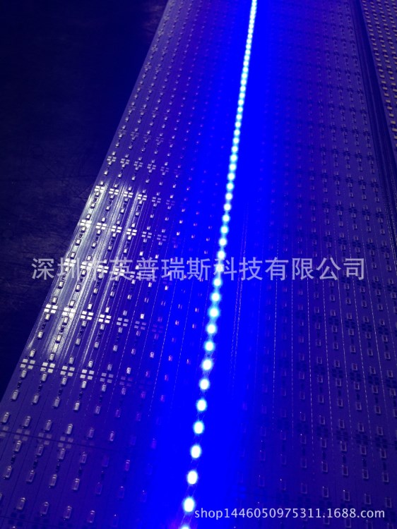 廠家直銷 DC12v 5730 藍光 一米72珠 LED硬燈條高亮