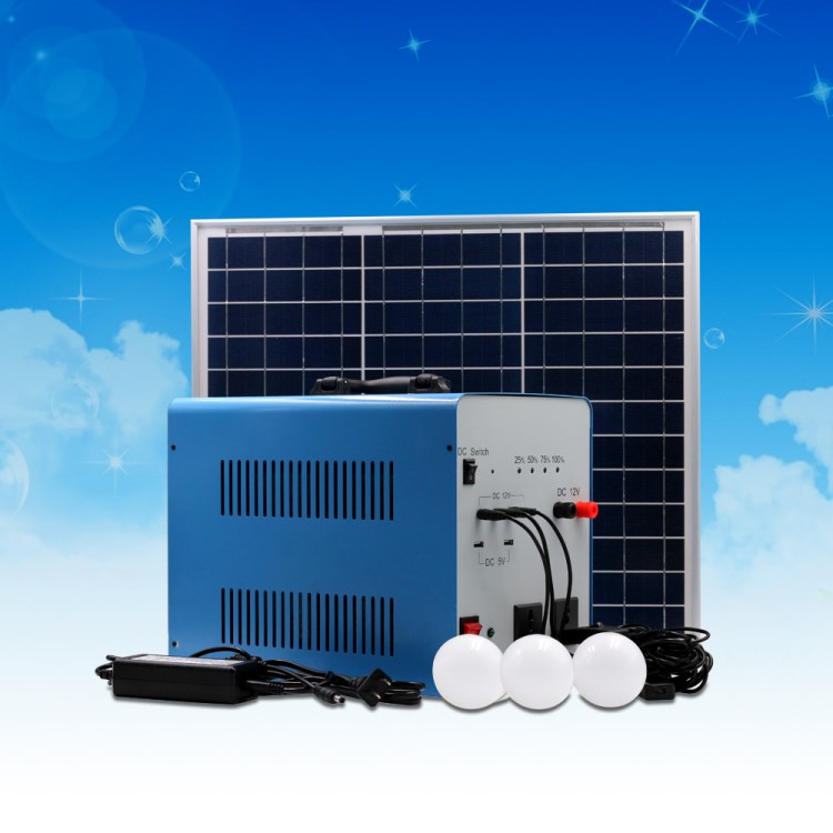 厂家批发高品质离网太阳能家用发电系统300W220V充电逆变一体机