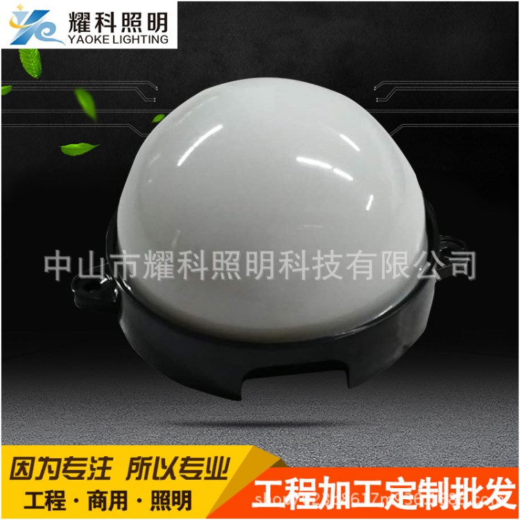 供應LED點光源 戶外防水樓體橋梁裝直徑100mm大七彩貼片LED點光源