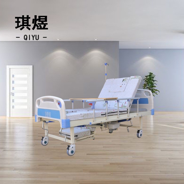 醫(yī)用床廠批發(fā)秒出便盆癱瘓老人手動(dòng)中曲護(hù)理床 多功能翻身護(hù)理床