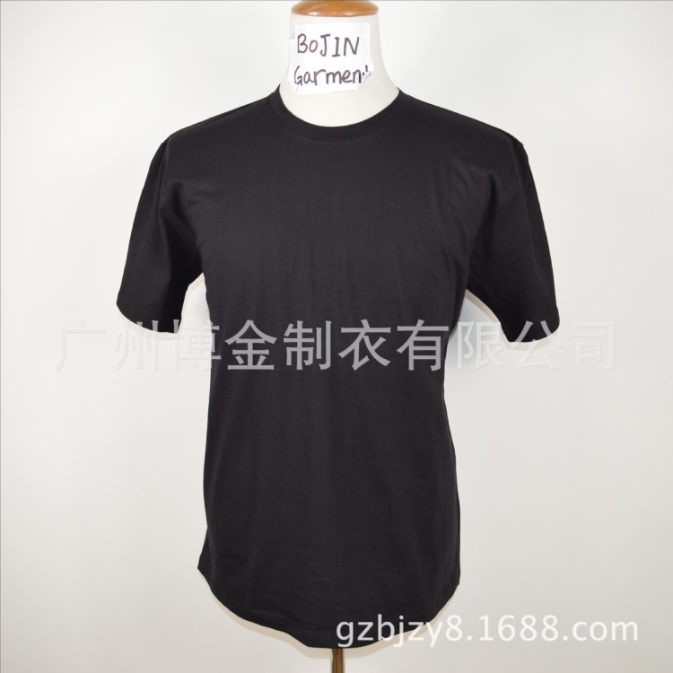 現(xiàn)貨空白文化衫男短袖熱轉(zhuǎn)印T恤加厚200克棉廣告衫T恤圓領(lǐng)加工