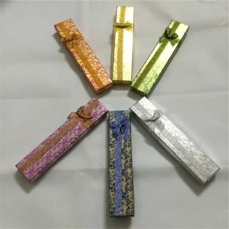 新款4.5&times;21絲帶節(jié)首飾盒 飾品盒 項鏈盒 手鏈盒 廠家直銷 現(xiàn)貨