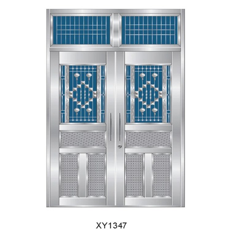 廠家定制加厚304不銹鋼防盜進戶門 別墅大門  慈溪新躍1347款