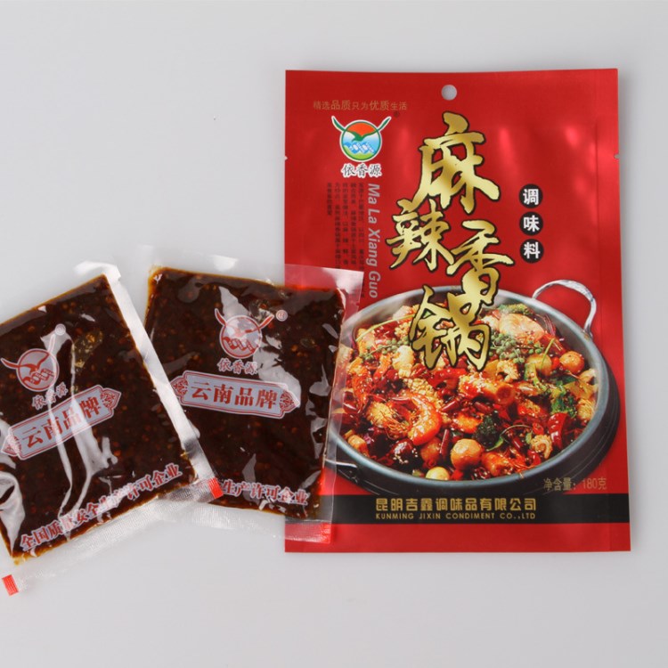 云南依香源麻辣香鍋火鍋底料180g雞牛肉干鍋調(diào)味香料工廠直銷批發(fā)