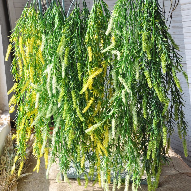 仿真植物藤條吊籃吊蘭紫羅蘭壁掛裝飾植物家居裝飾綠植假花批發(fā)