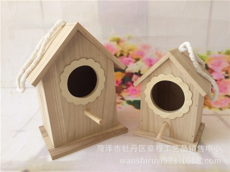 各種規格木制品批發 批發定做戶外實木鳥窩木制鳥屋木質鳥屋