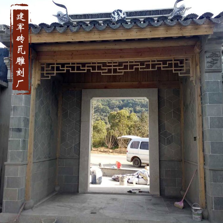 仿古建筑影壁照壁背景墻裝飾磚細 防水防滑磚細園林建筑材料供應