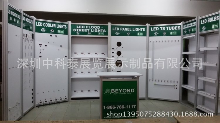 設(shè)計國內(nèi)國外展會專用LED展示柜、可拆卸多功能LED燈具展示柜