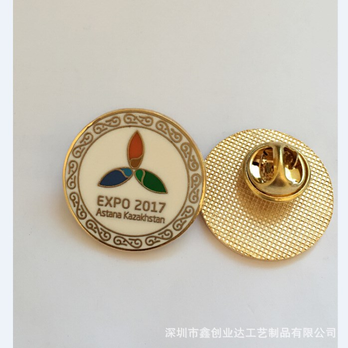 定制金屬徽章廠家 異形鏤空徽章 烤漆法郎徽章 字母徽章定制