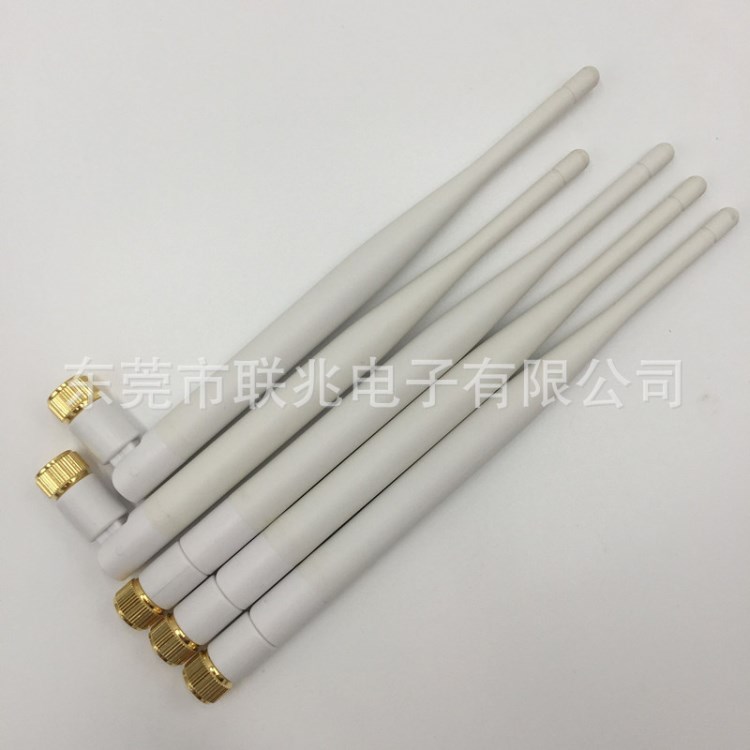 2.4G 5dBi WIFI無線路由器高增益全向天線 SMA鍍金接頭公頭母針
