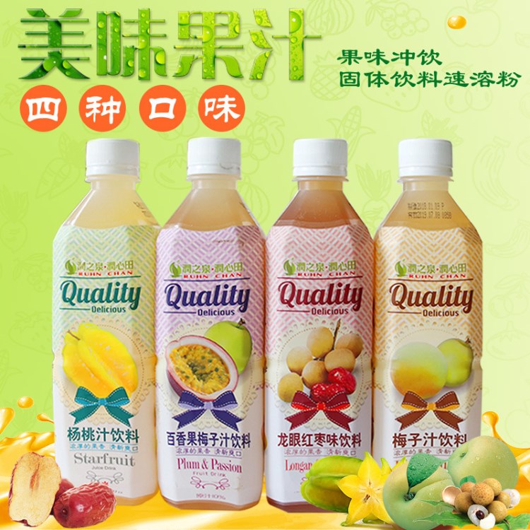 臺灣潤之泉飲料 潤心田果蔬汁多種口味夏季飲品批發480ML