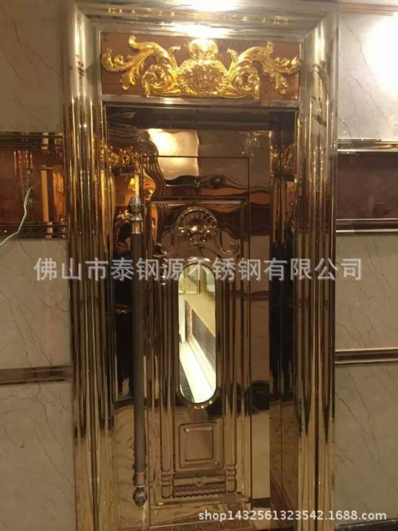 酒吧彩色不銹鋼包廂門門心不銹鋼凹凸花紋門板KTV包廂防火門