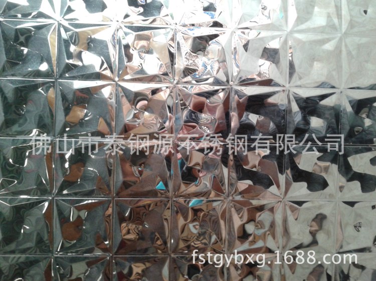 KTV酒吧酒店彩色不銹鋼包廂門板背景墻泰鋼源立體沖壓花板T-CY039