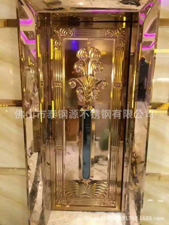 酒吧彩色不銹鋼包廂門門心不銹鋼KTV壓花門板KTV包廂防火門板