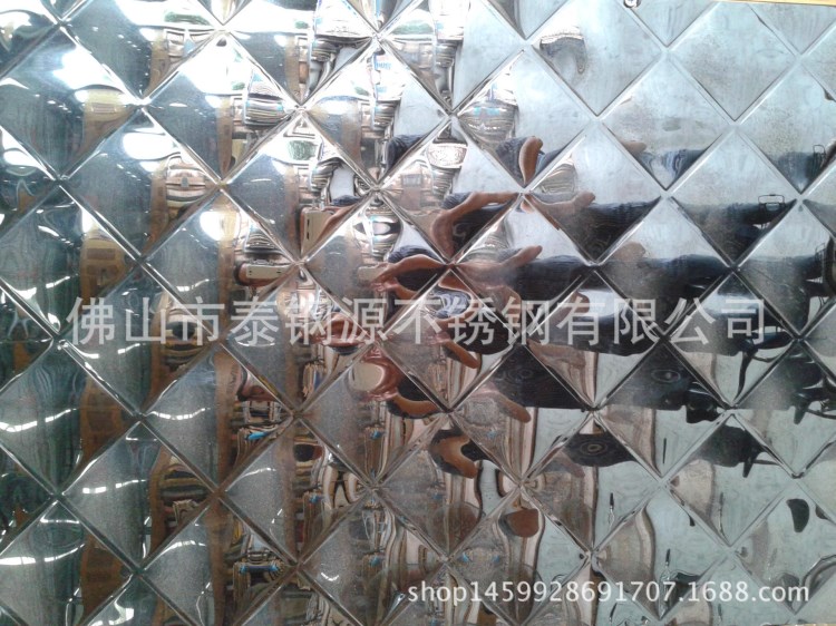 KTV包廂門裝飾立體門板酒吧酒店彩色不銹鋼裝飾板泰鋼源立體板31