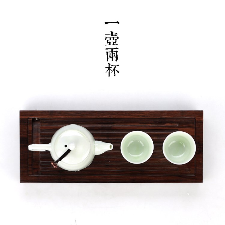 快客杯一壺二杯 便攜旅行茶具套裝兩人功夫茶具陶瓷茶壺家用