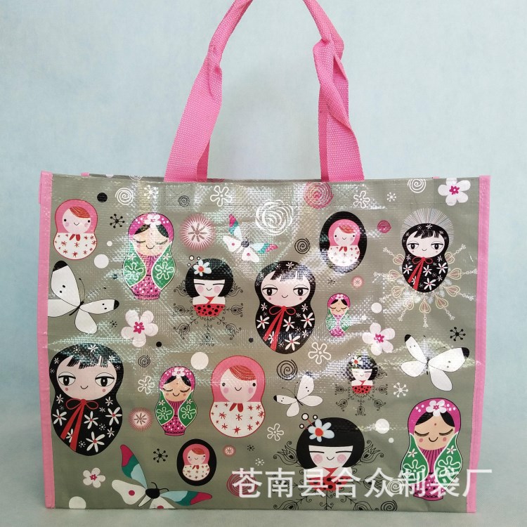 供應無紡布彩印復膜袋 PP編織袋 防水防潮手提環保袋 加急定做