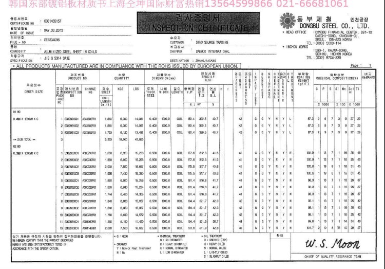 全國拋售鍍鋁板卷韓國浦項SA1C.SA1D.汽車隔音罩.排氣管
